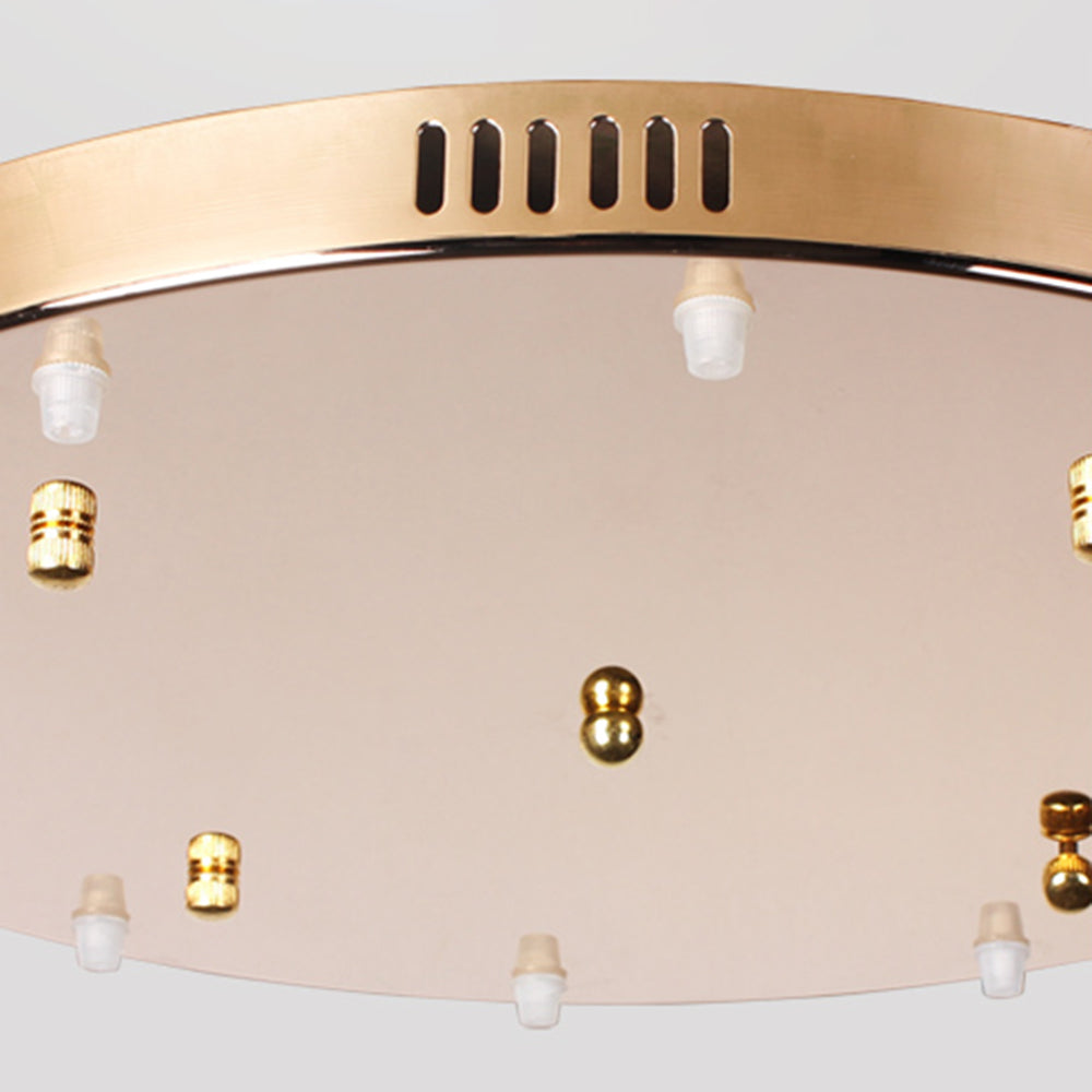 Valentina Moderno LED Bola Cristal Lámpara Colgante Oro Sala de Estar