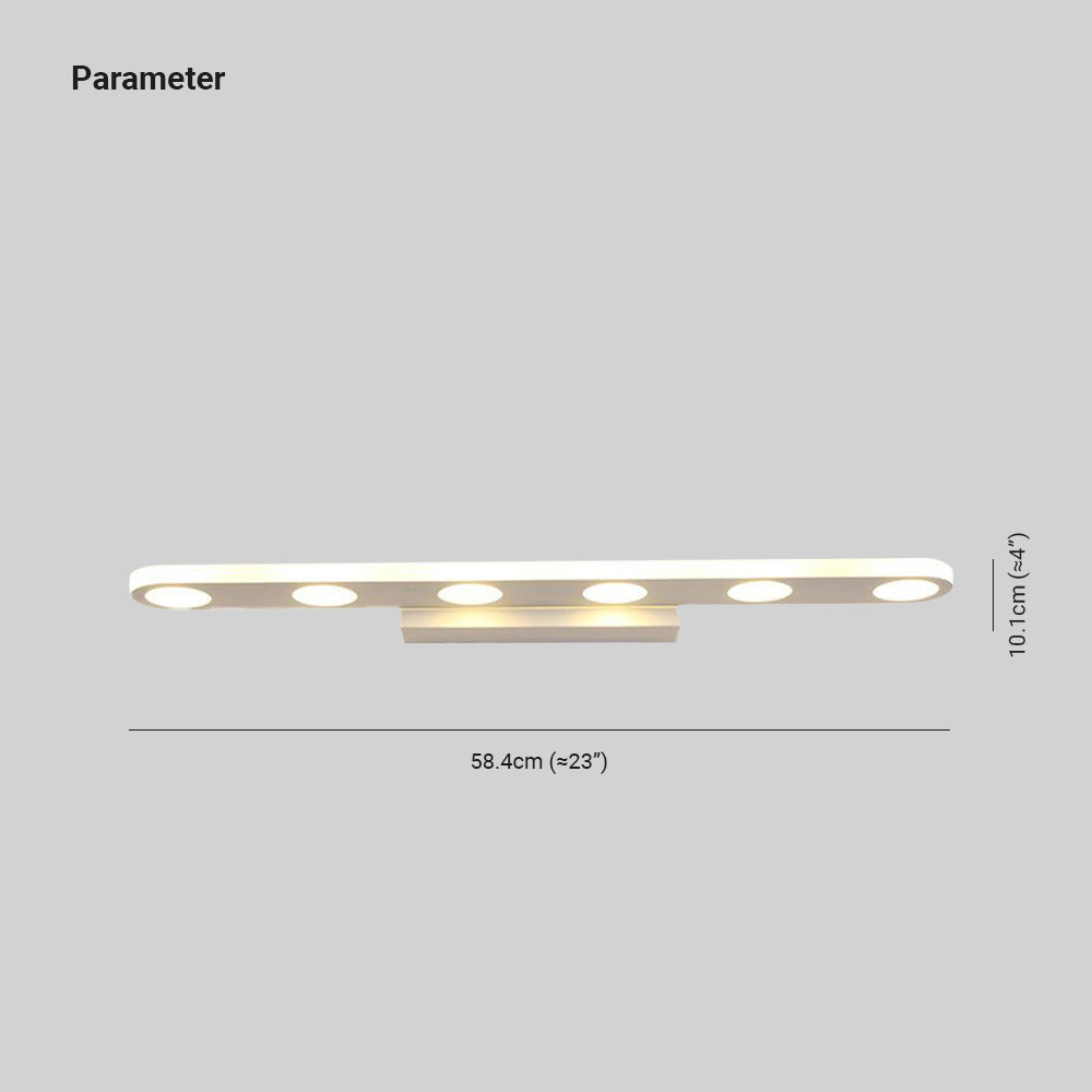 Leigh Moderno LED Aplique Blanco Interior Cuarto de Baño/Estudio