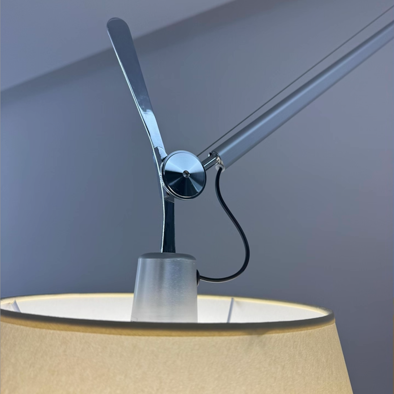 Axis Modern Chrome Floor Lamp