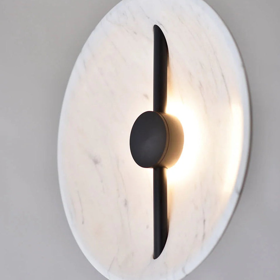 Dune Marble Round Resin Floor Lamp
