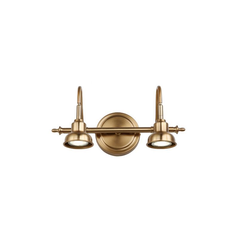 Eryn Retro Redondo LED Aplique Oro Baño/Dormitorio Metal 2/3/4 Luminarias