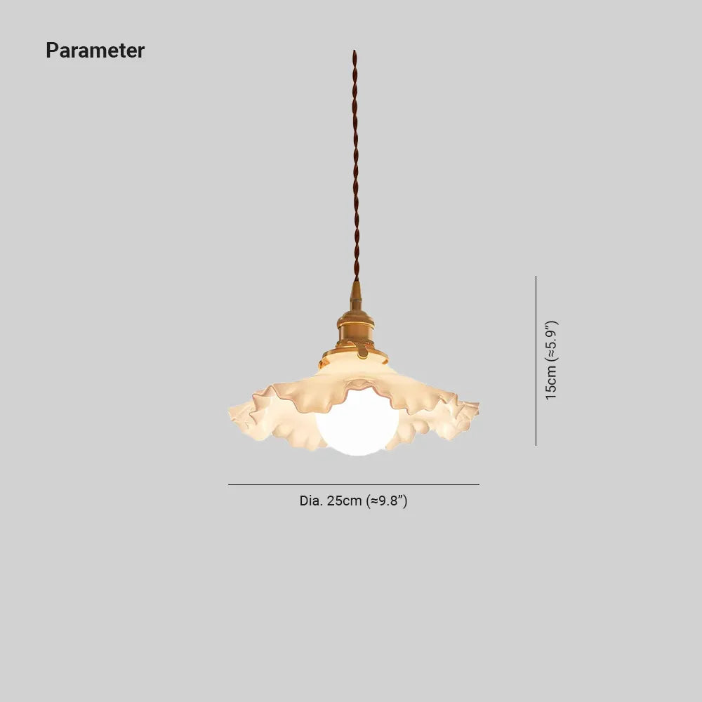 Hakka Skirt Glow Pendant Lamp