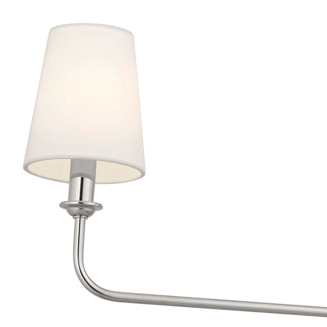 Axis Nickel Linear Fabric Chandelier