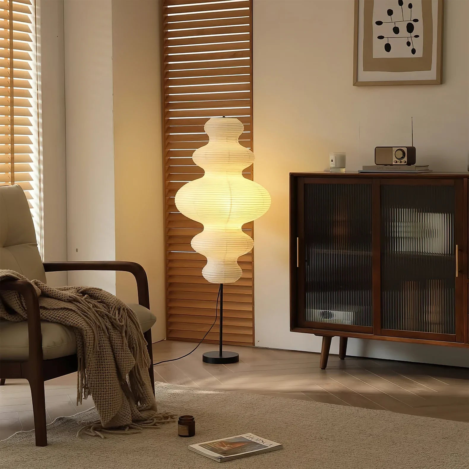Hakka Sculpted Paper Floor Lamp