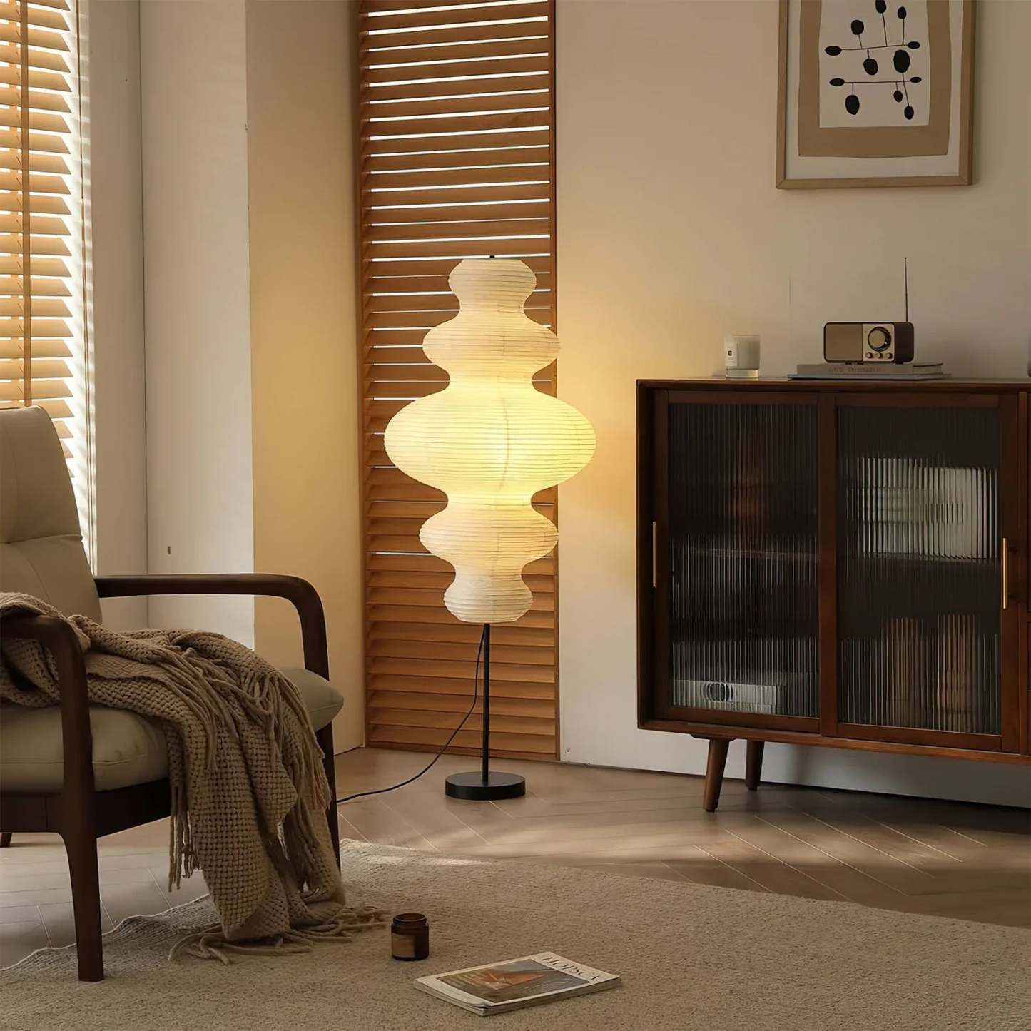 Hakka Sculpted Paper Floor Lamp