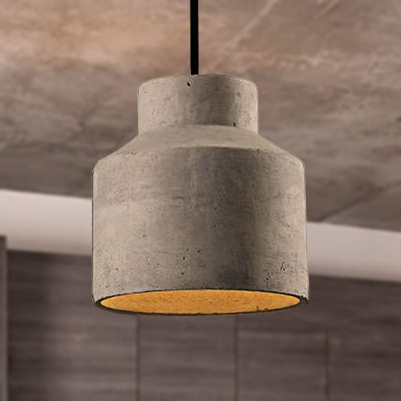 Byers Lámpara colgante en forma de cúpula, 2 estilos Metal/Cemento