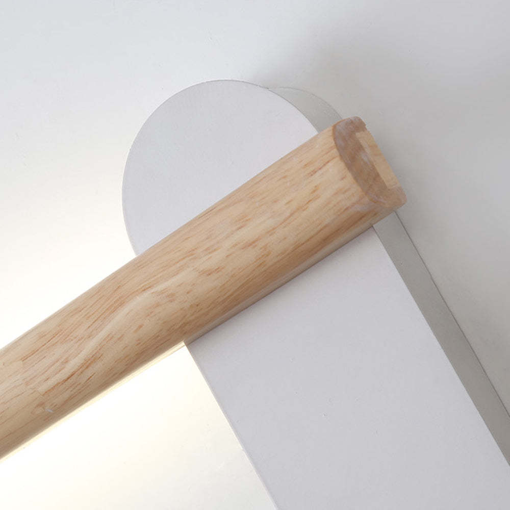 Ozawa Modernidad Lineal LED Luz de Pared Madera Dormir Sala de Estar Madera Tamaños