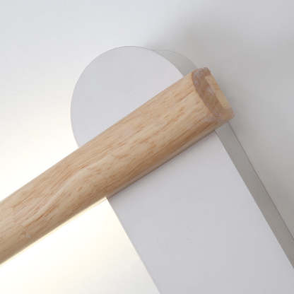 Ozawa Modernidad Lineal LED Luz de Pared Madera Dormir Sala de Estar Madera Tamaños
