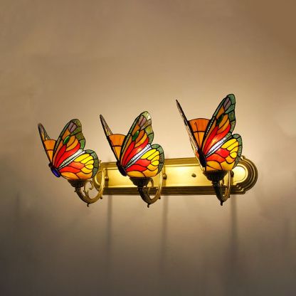 Kady Artístico LED Mariposa Aplique Rojo/Azul/Multicolor/Azul Claro Dormitorio/ Salón/ Vestíbulo Metal/Vidrio