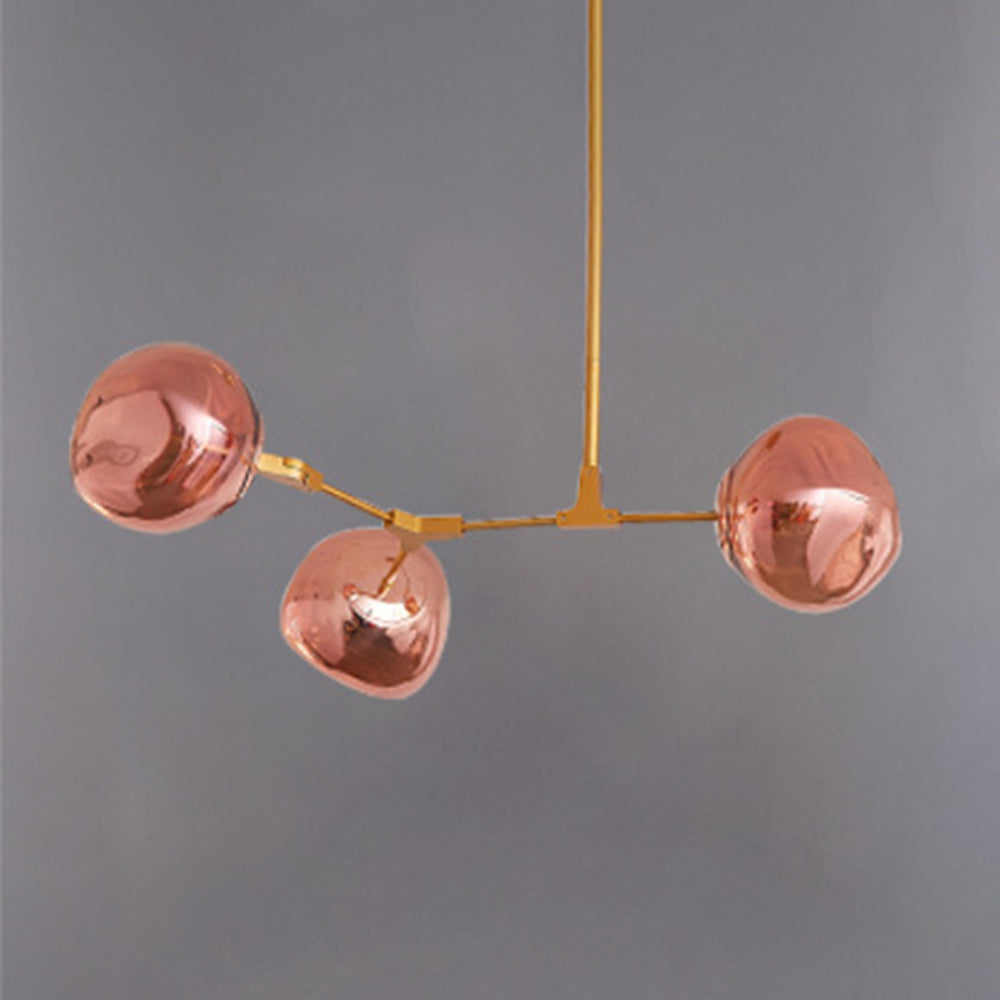 Mirza Diseño Molecular Metal Lámpara Colgante Dorada
