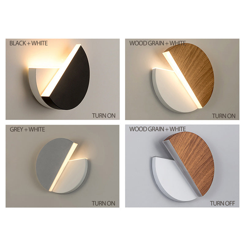 Drehbare Wall Lamp Blanco/Negro LED para Dormitorio y Salón