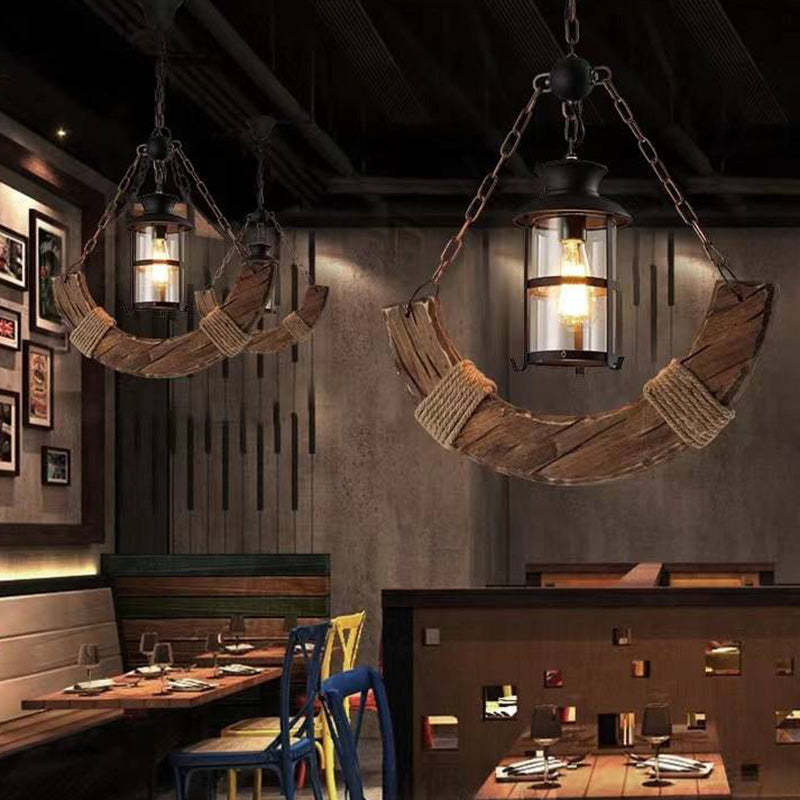 Austin Lámpara Colgante, 3 Estilos Para Mesa de Bar/Comedor Madera