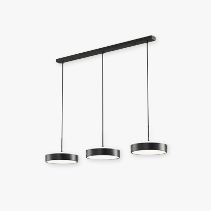 Raheel Simple Círcula Metal/Acrílico Lámpara Colgante Negra/Oro