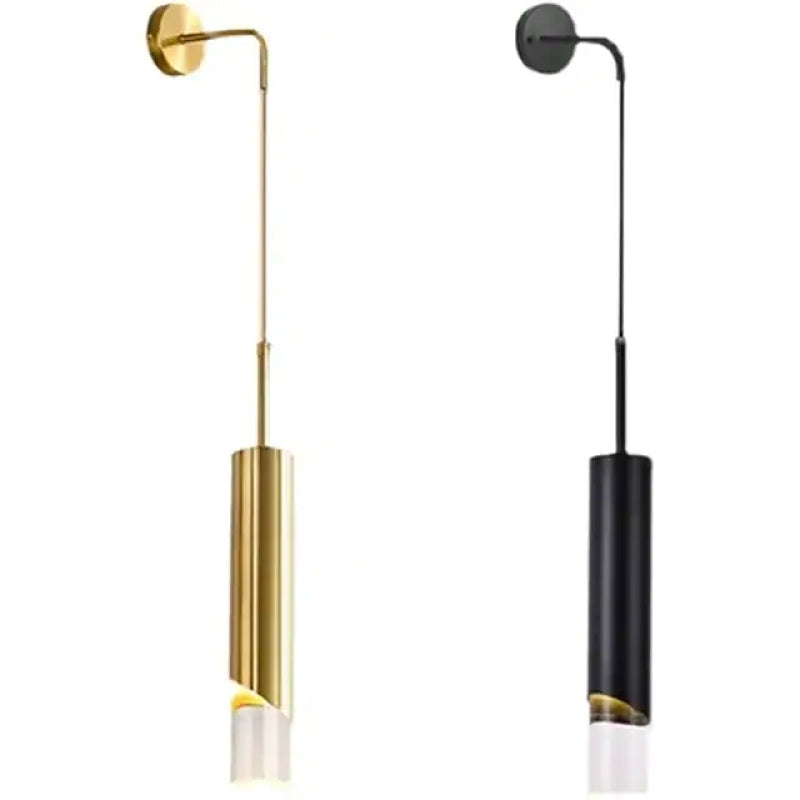 Edge Minimalista LED Lámpara Colgante Oro/Negro Dormitorio