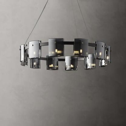 Axis Smoked Glass Chandelier