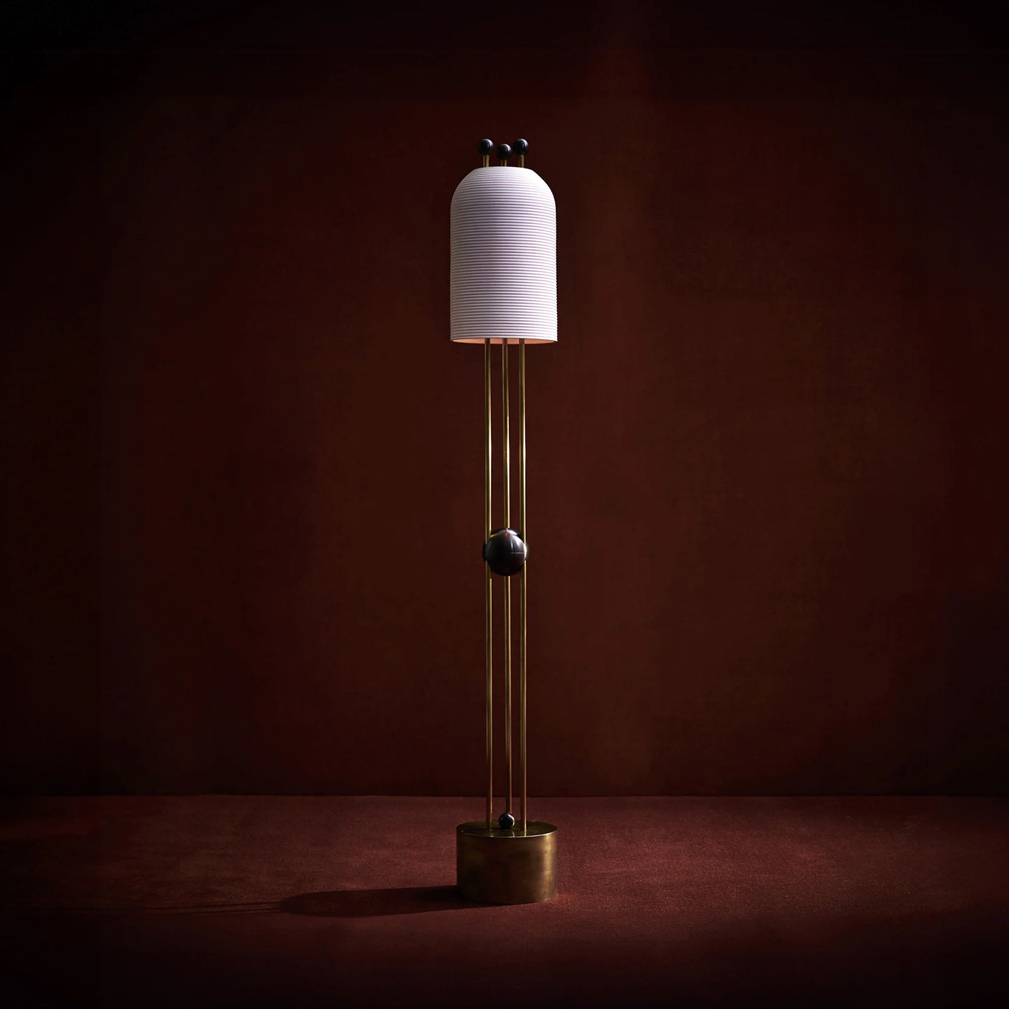 Retro Lantern Glass Floor Lamp