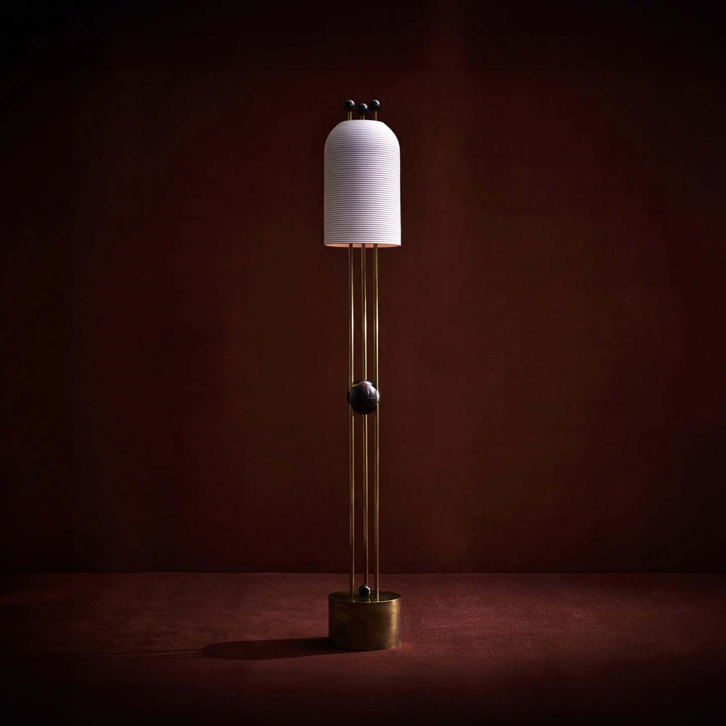 Retro Lantern Glass Floor Lamp