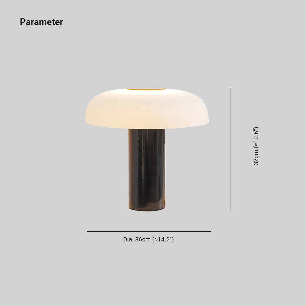 Dune Marble Opal Glass Table Lamp