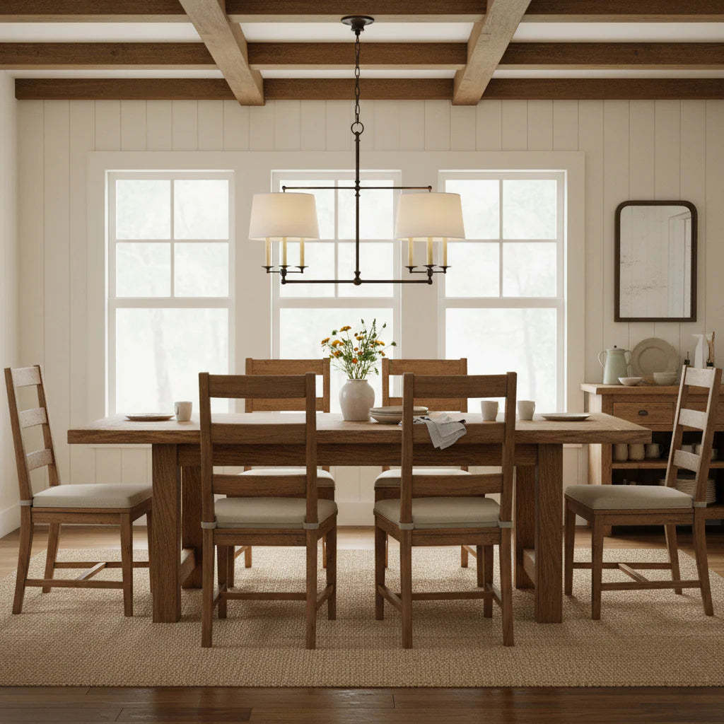 Axis Fabric Brass Chandelier