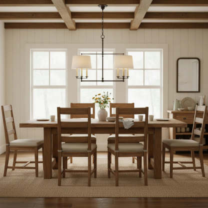 Axis Fabric Brass Chandelier