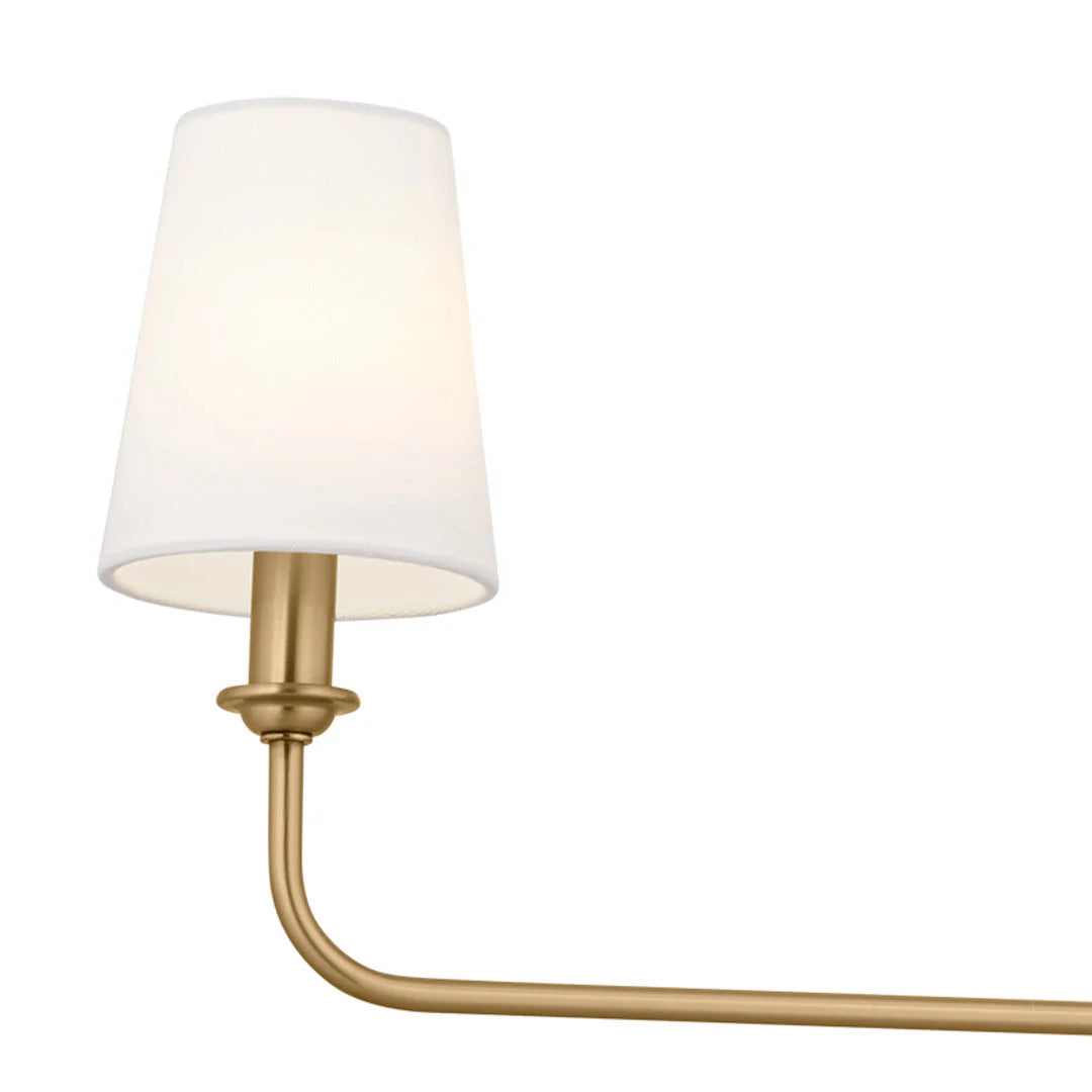 Axis Nickel Linear Fabric Chandelier