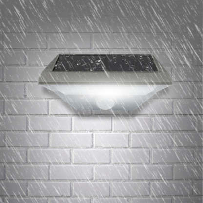 Orr Impermeable Solar LED Sensor de Movimiento Aplique Exterior