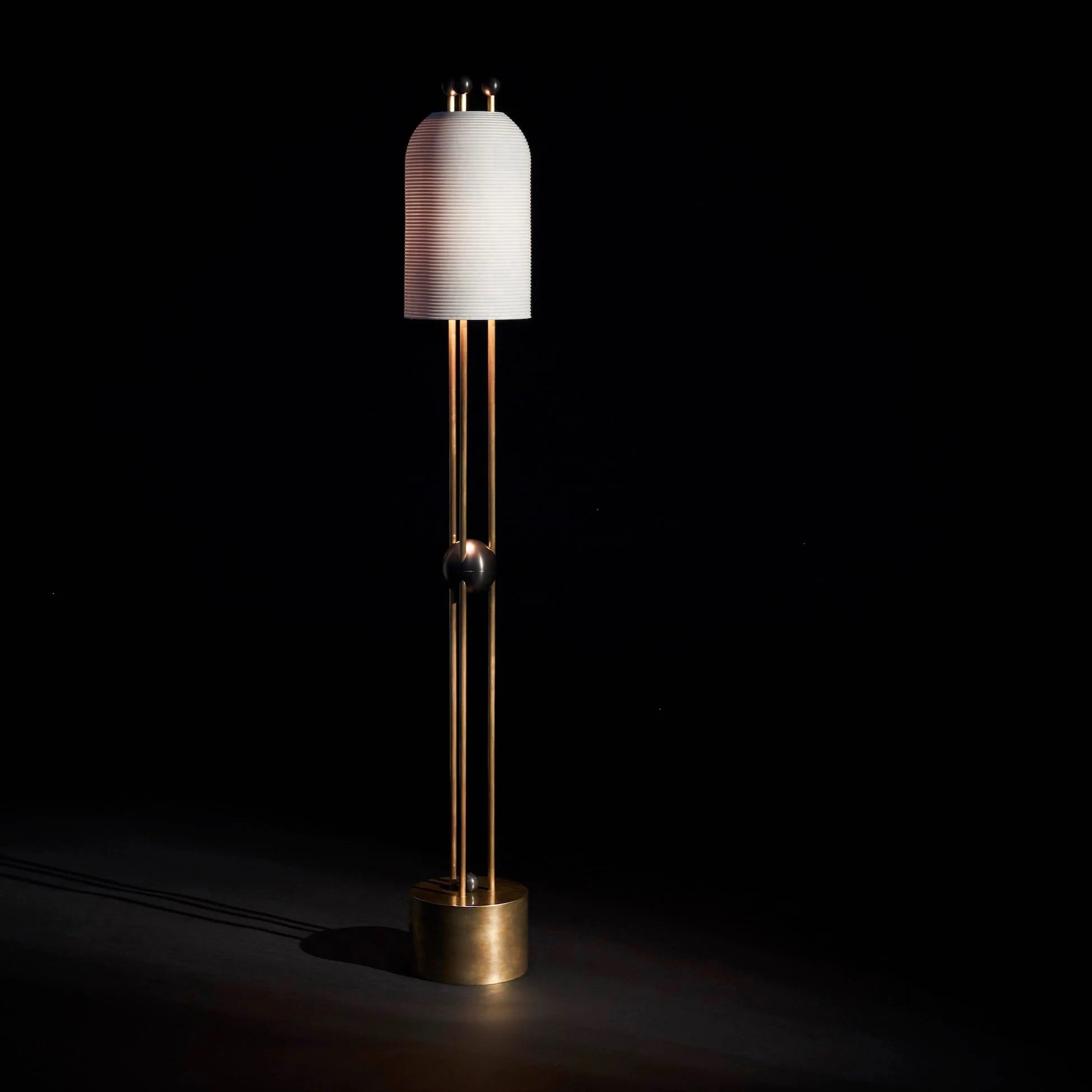 Retro Lantern Glass Floor Lamp