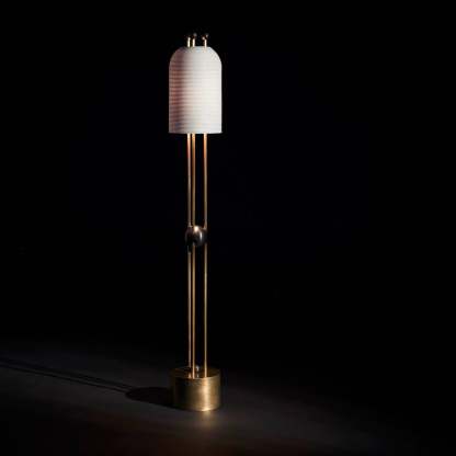 Retro Lantern Glass Floor Lamp