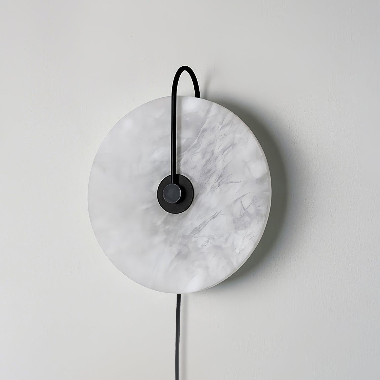 Dune Alabaster LED Plug-In Wall Light