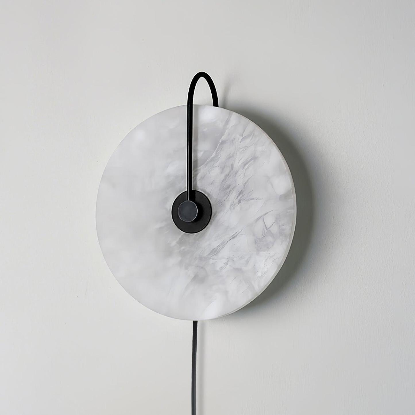 Dune Alabaster LED Plug-In Wall Light