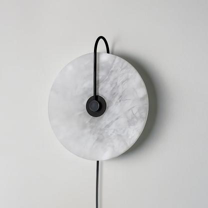 Dune Alabaster LED Plug-In Wall Light