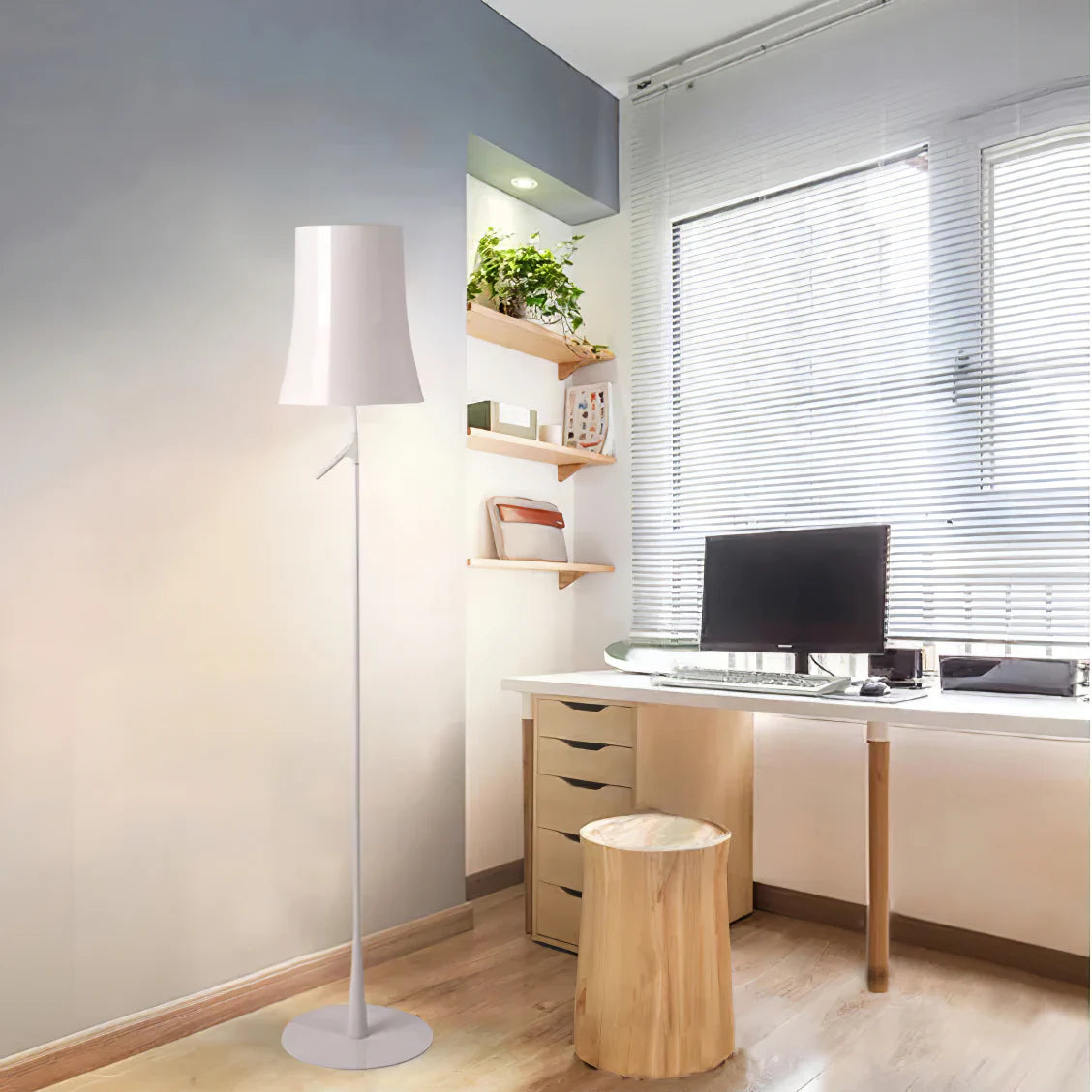 Axis Modern Slim Metal Floor Lamp