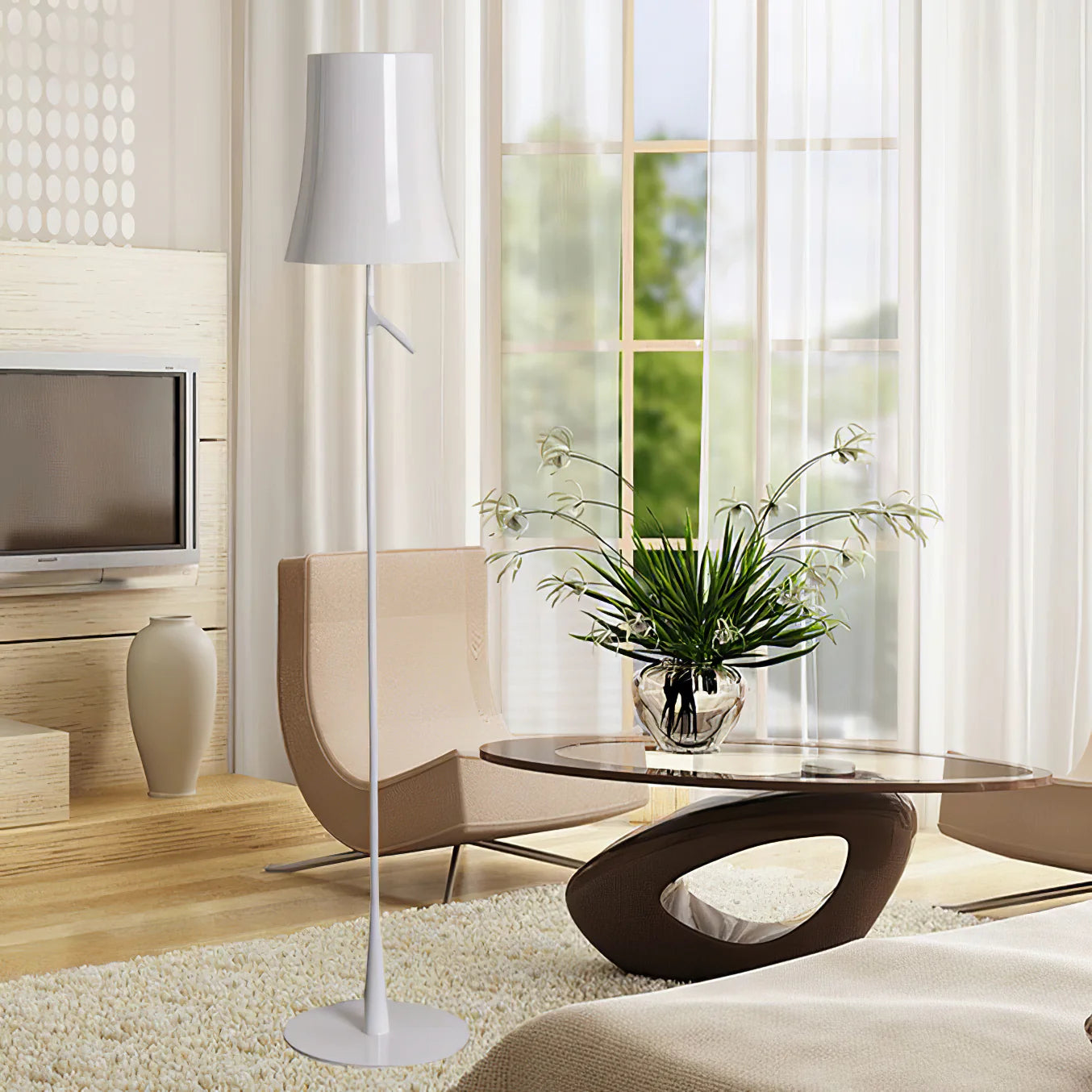 Axis Modern Slim Metal Floor Lamp