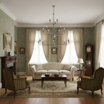 Axis Brass Chandelier