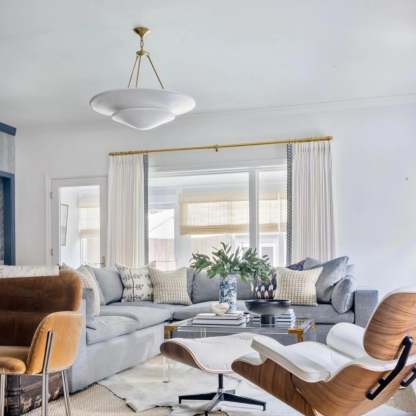 Retro Plaster Brass Chandelier