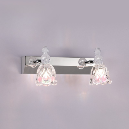 Félicie Moderno LED Aplique Rosa Baño/Dormitorio Vidrio