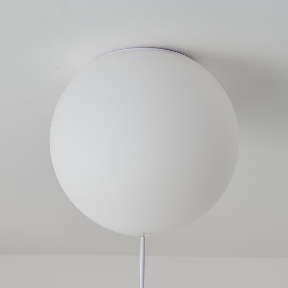 Fateh Moderna Globo Acrílico LED Lámpara de Techo Blanca/Azul