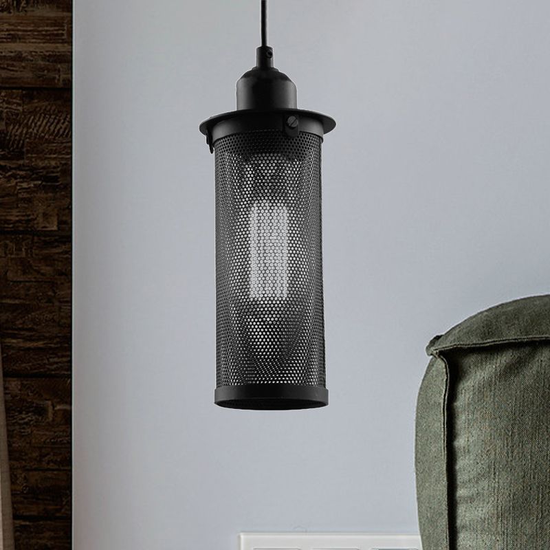 Sanna Retro LED Lámpara Colgante Negro óxido Residencial Dormitorio Metal