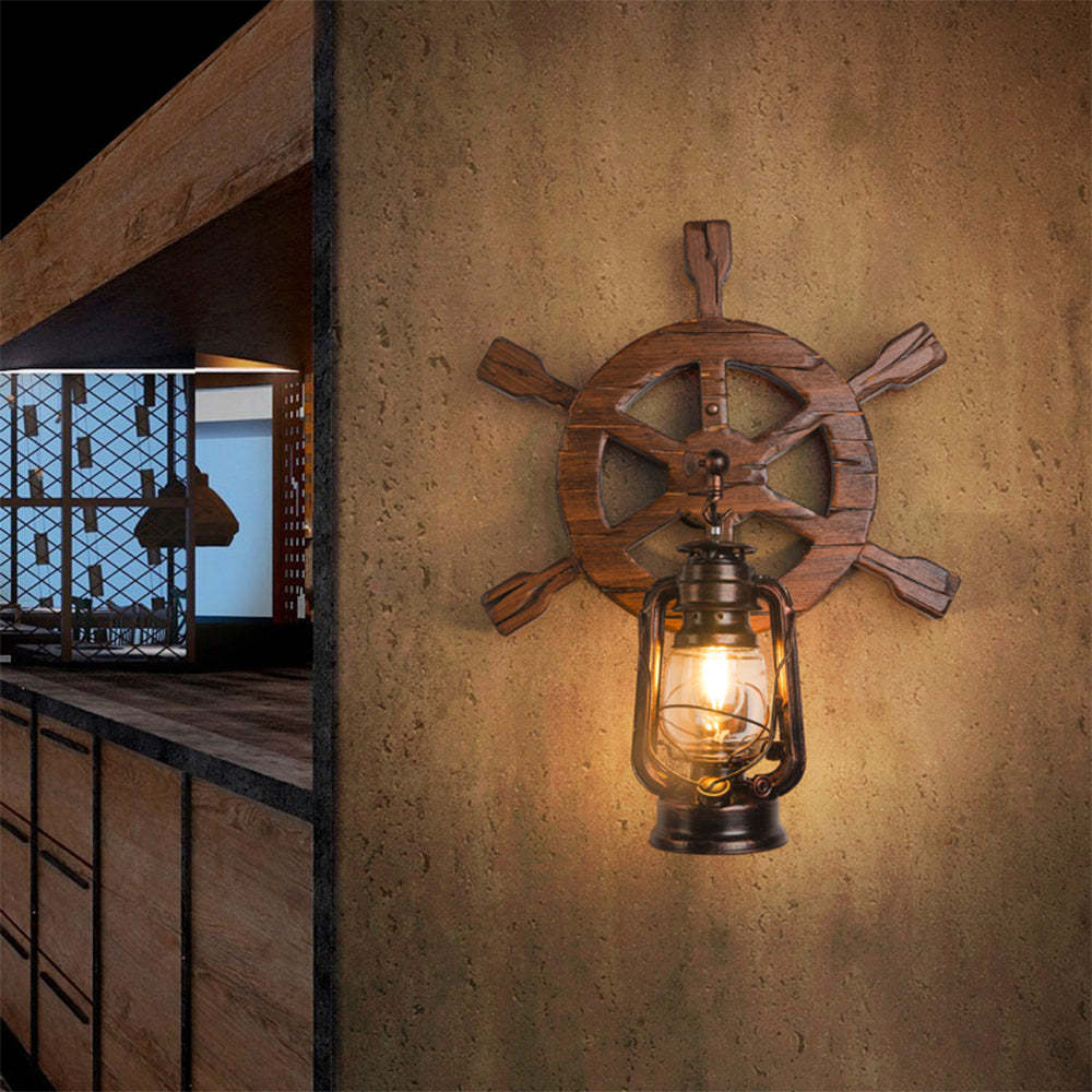 Designer LED Wandlampe Innen Holz Wohnzimmer/Arbeitszimmer | Las Sola