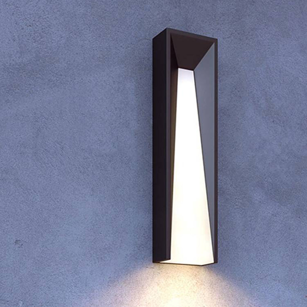 Orr Lámpara de pared Exterior LED moderna Negro/Blanco para Jardín Balcón y Terraza Metal