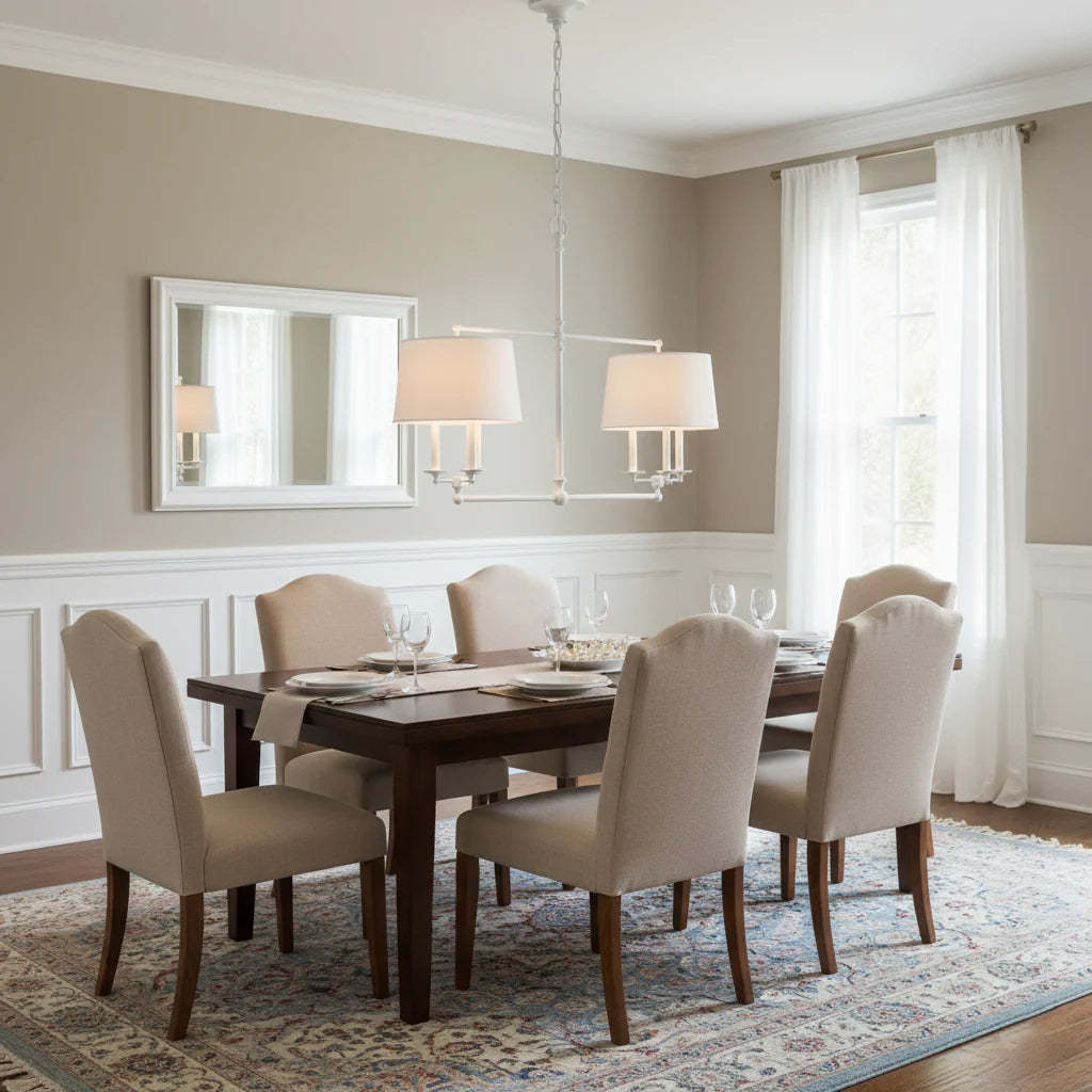Axis Fabric Brass Chandelier