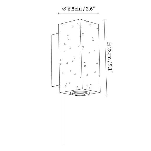 Dune Blend Yellow Travertine Wood Wall Light