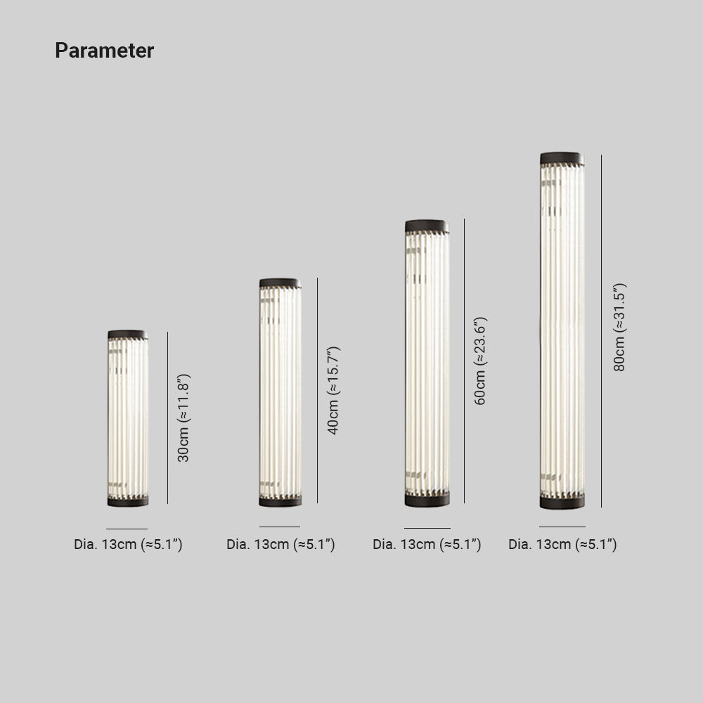 Orr Moderno Semicircular LED Aplique Exterior Negro Jardín Metal Vidrio