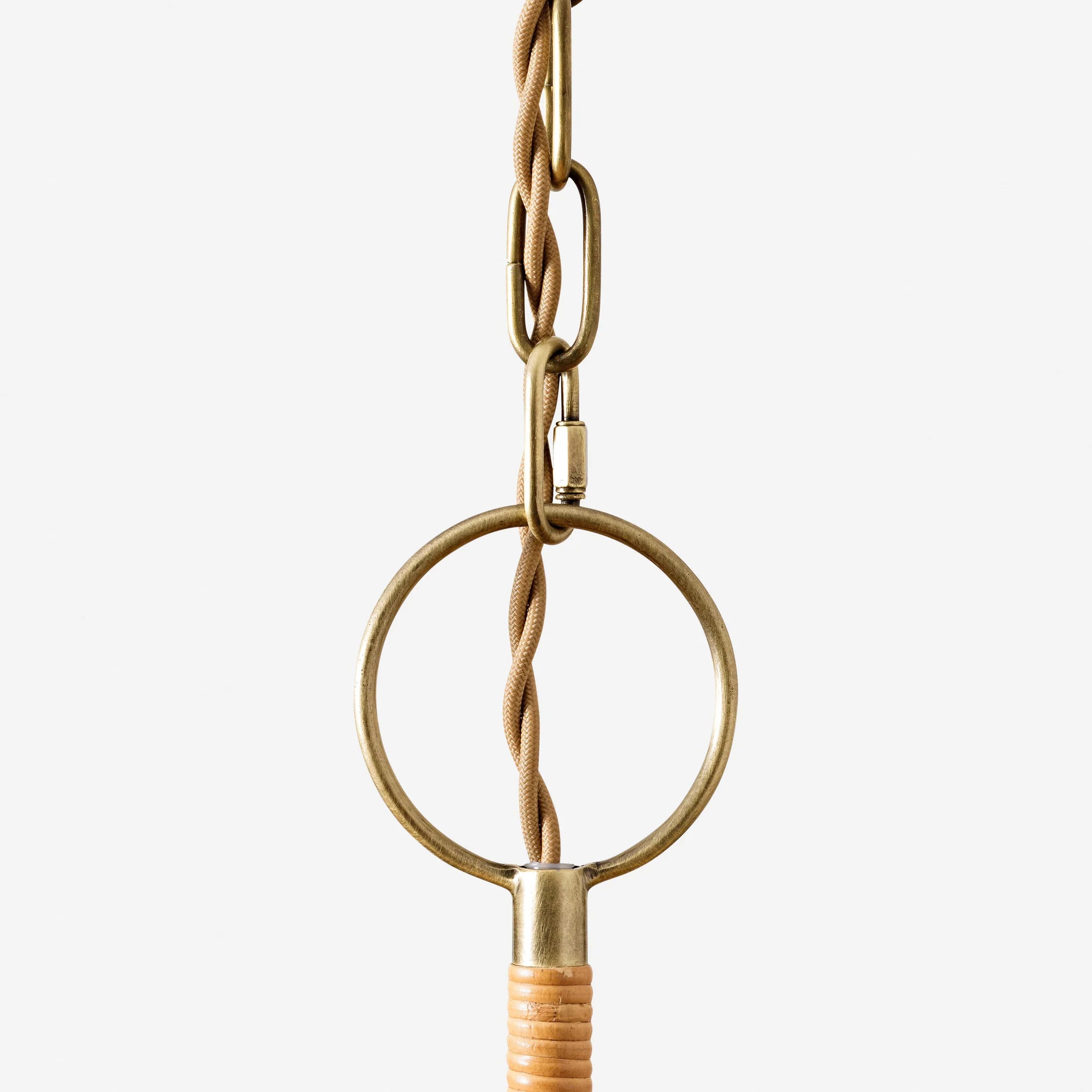 Hakka Rattan Metal Chandelier