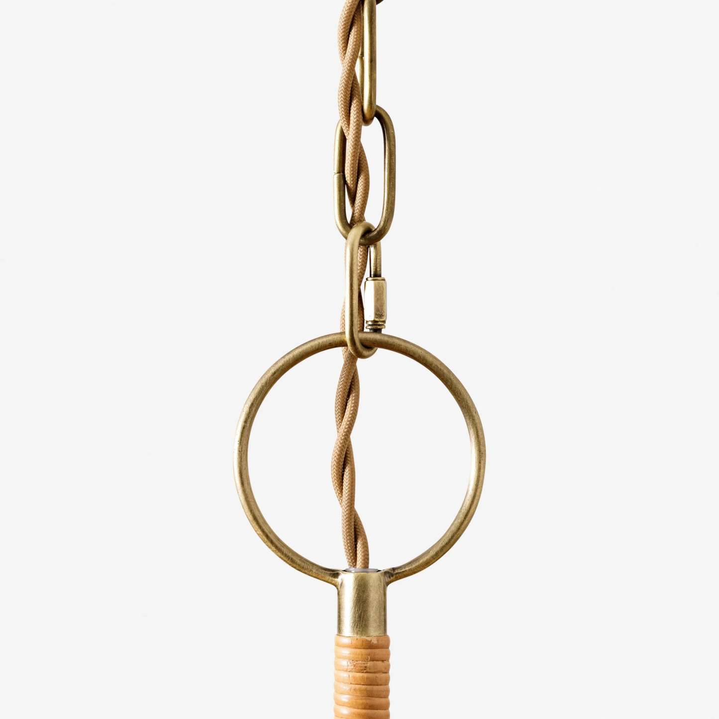 Hakka Rattan Metal Chandelier