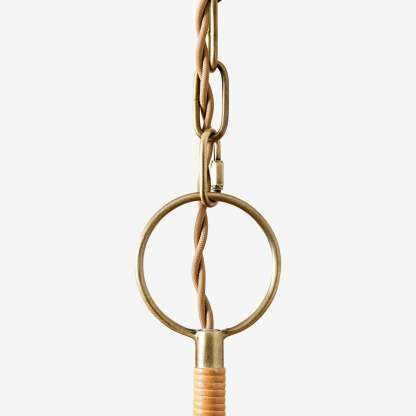 Hakka Rattan Metal Chandelier
