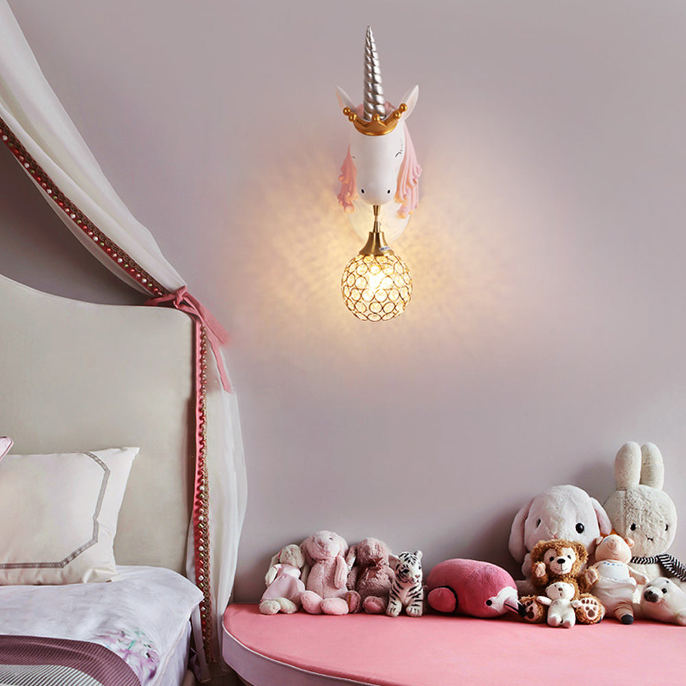 Minori Aplique Unicornio Rosa y Azul Habitación Infantil