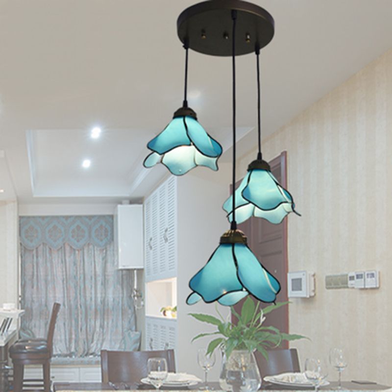 Félicie Moderno LED Lámpara Colgante Flor Sala de Estar Dormitorio, 2 Colores, Metal Resinoso