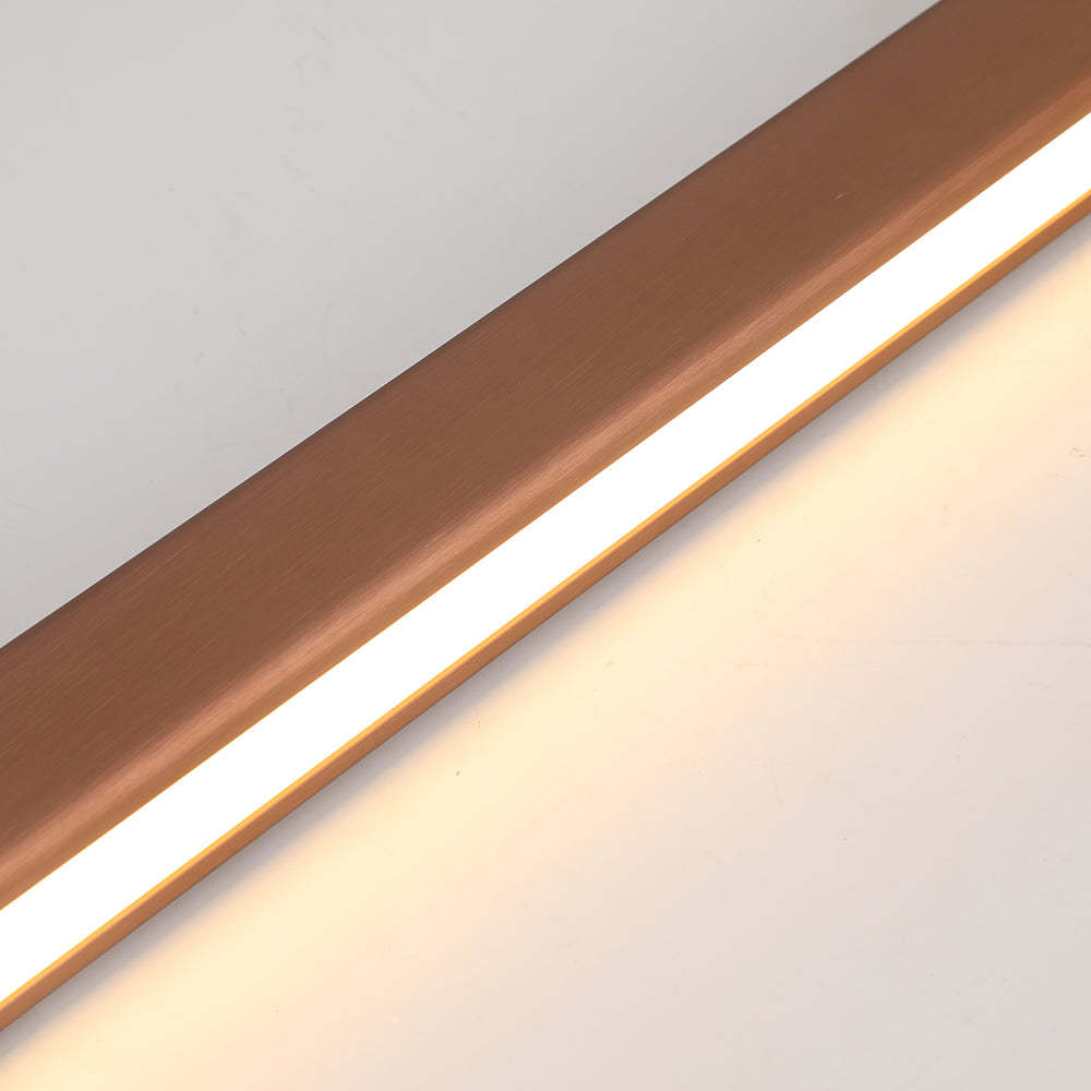 Edge Moderna Lineal Metal Lámpara Colgante Negra/Marrón