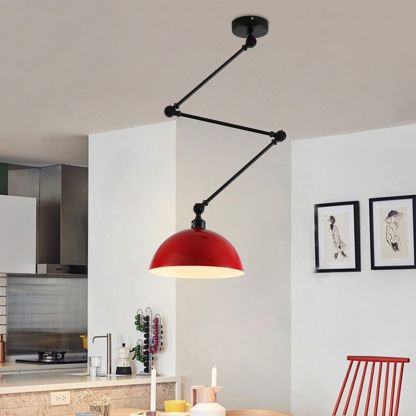Minori Lámpara colgante LED Moderna Negro Rojo Amarillo Verde metal